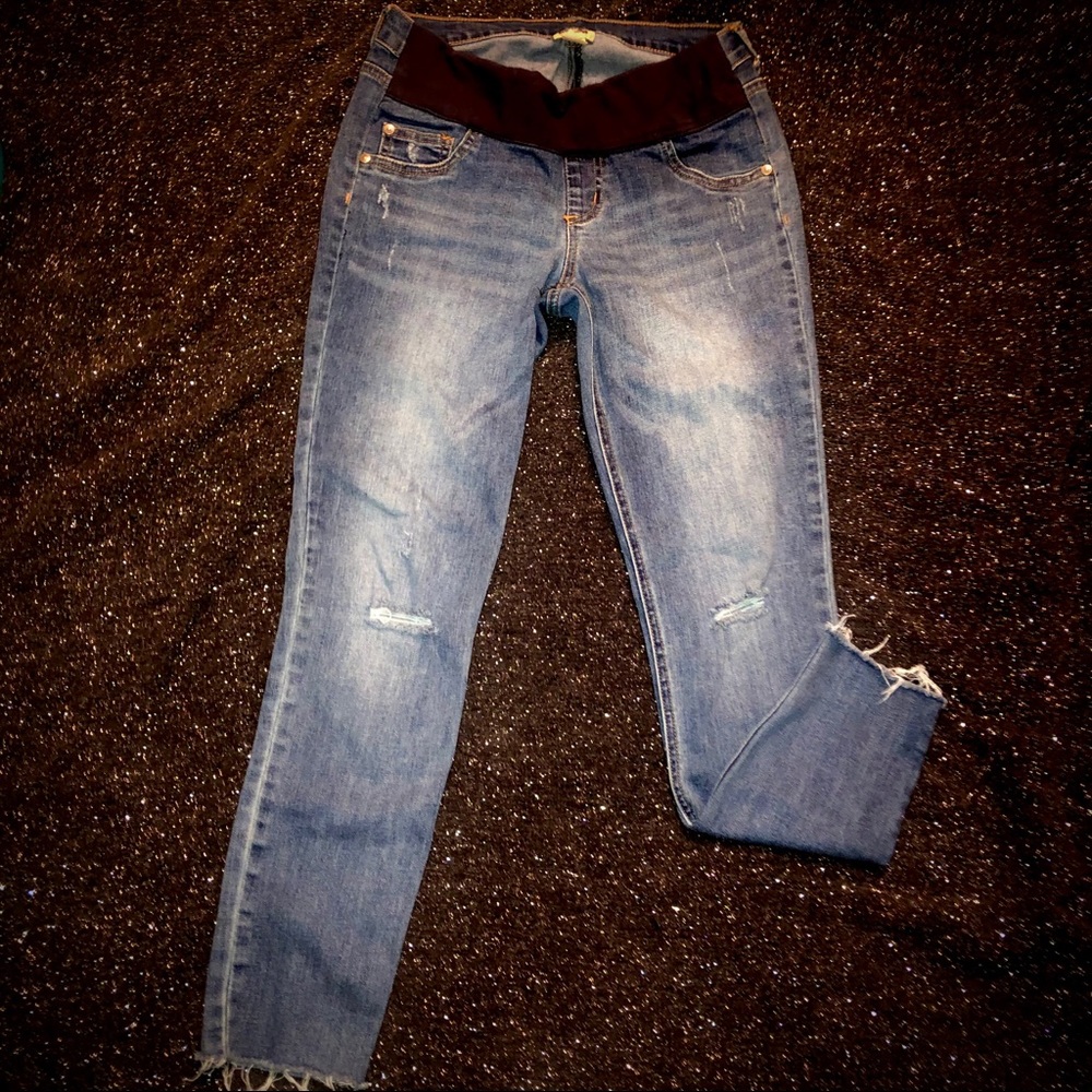 Indigo Blue Maternity Skinny Jeans